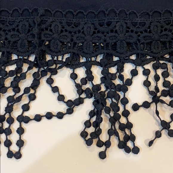 Hollister Fringed Tank Top Small Flower Child Blue - Picture 2 of 7